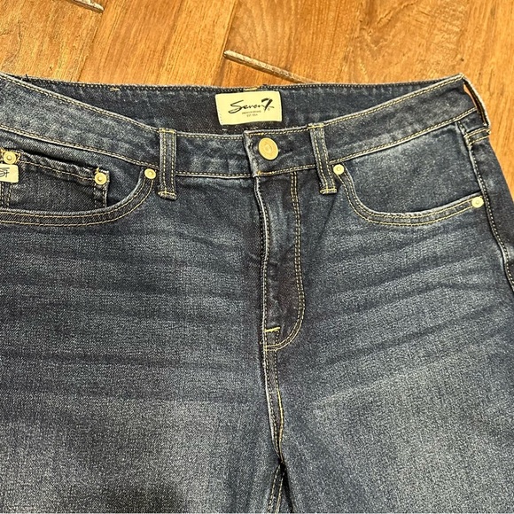 Seven7 Skinny Dark Blue Ankle Jeans size 6 - Picture 2 of 6